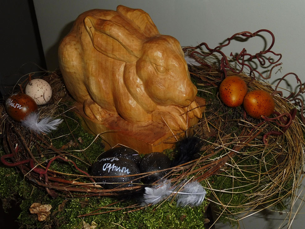 Hase – geschnitzt aus Linde